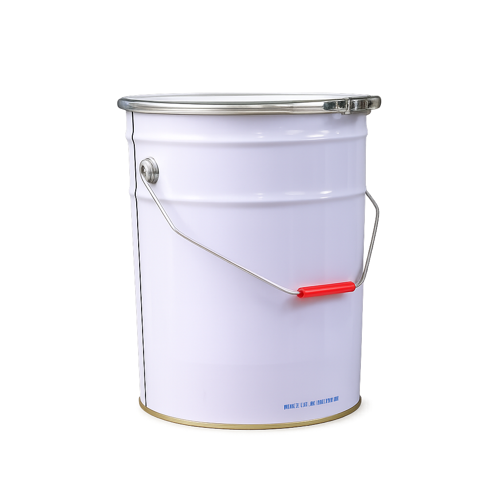 20Lt Metal Pail & Lid with Lock Ring