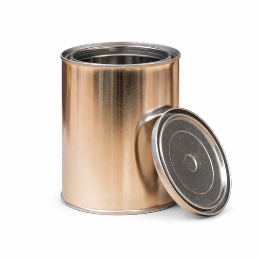 Metal Open Top Can & Lid 2Lt