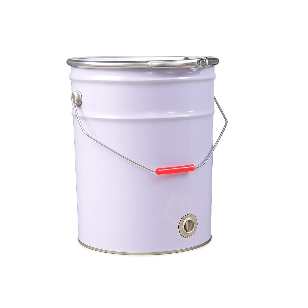 20Lt Pail with Metal Bung & Lid with Lock Ring