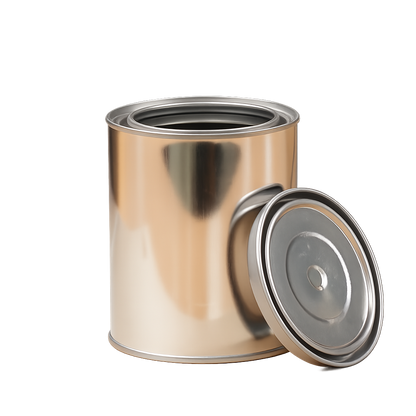 Metal Open Top Can & Lid 1Lt