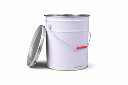 20Lt Metal Pail & Lid with Lock Ring